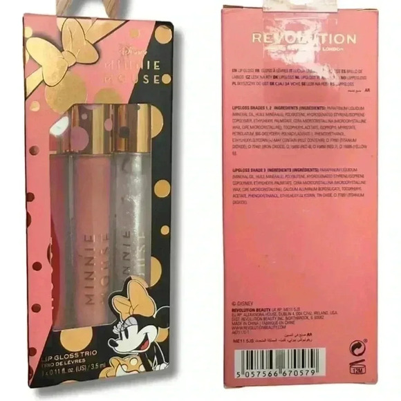 Disney‎ Minnie Mouse Eyeshadow Palette & Lip Gloss Trio by Revolution Makeup - Picture 6 of 9